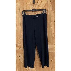 Pure Jill Full Leg Cropped Pants Black XS Pima Cotton Modal J Jill Minimalist